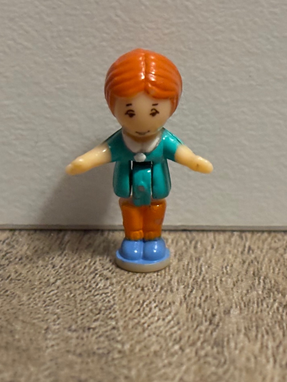 Vintage 1995 Polly Pocket Light-Up Supermarket Tawny Doll Bluebird, READ